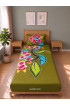 Hand Painted Rayon Bedsheet Set Single Size